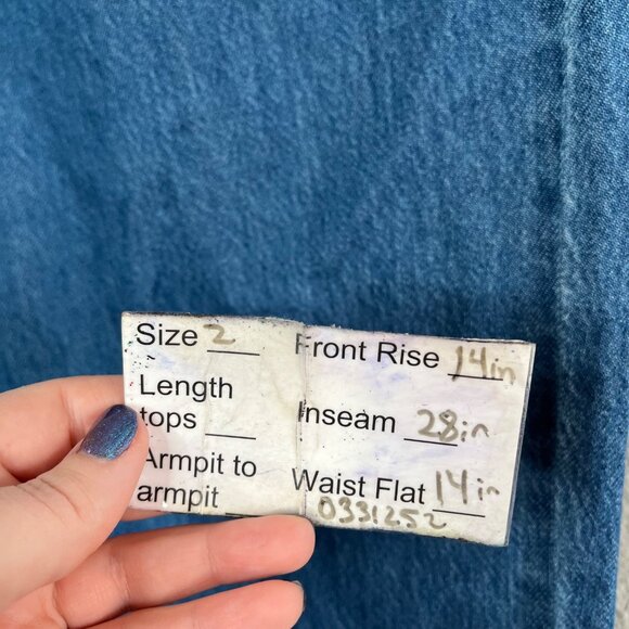 Rest & Recreation Womens High-Waisted Straight-Leg Baggy Denim Jeans Size 2 kpop - Picture 10 of 10